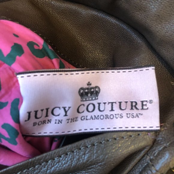 Juicy Couture THINK Brown Taupe Leather Crossbody Bag - Picture 9 of 16